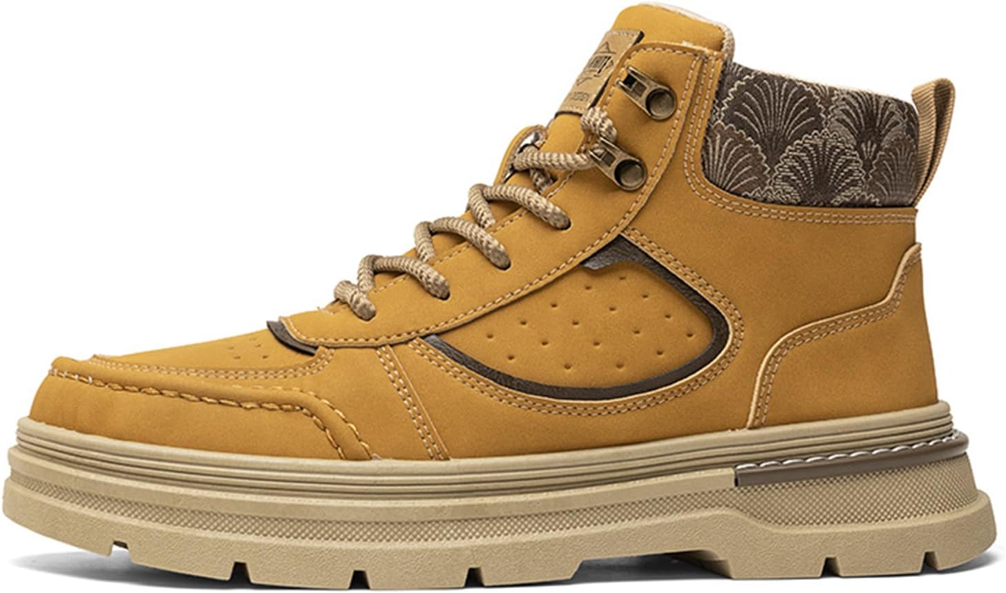 

Мужские модные кроссовки, походные ботинки, повседневные спортивные обувь, кроссовки высокие для мужчин Spwagym, желтый