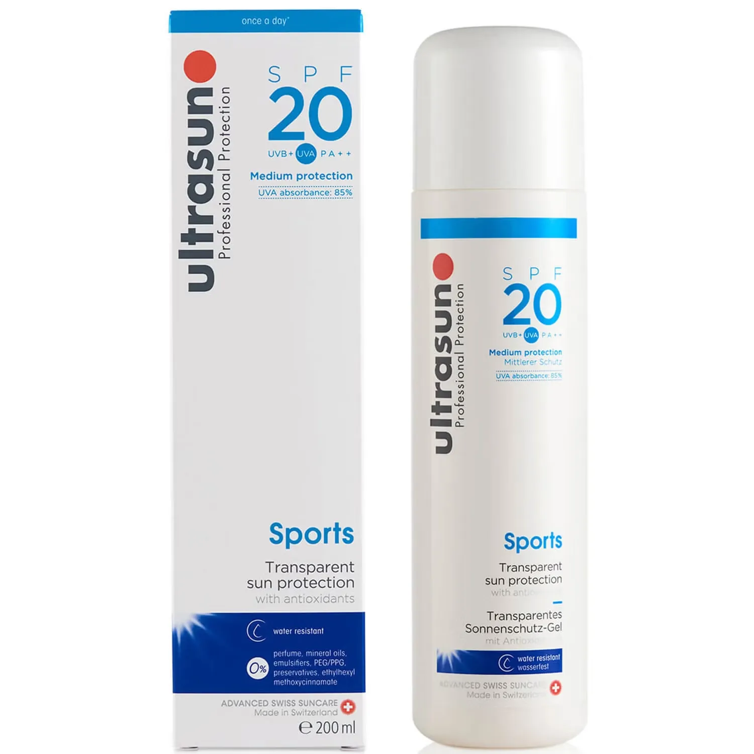 

Спортивный гель SPF 20 (200 мл) Ultrasun