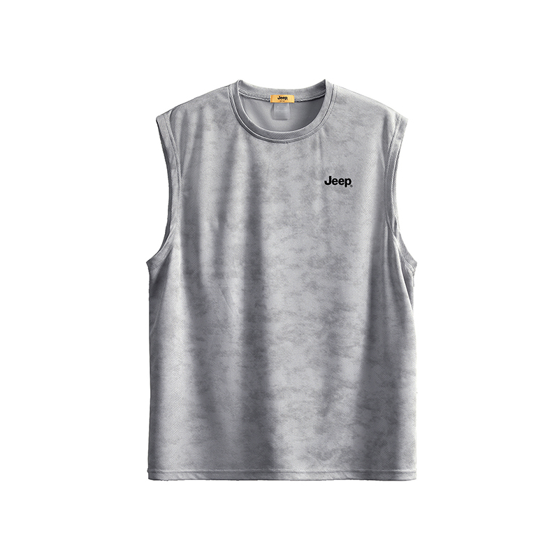 

Футболка-майка Unisex Crew Neck Moderate Straight Fit Jeep, светло-серый