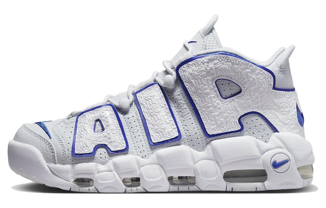 

Nike Air More Uptempo Тисненый белый королевский синий