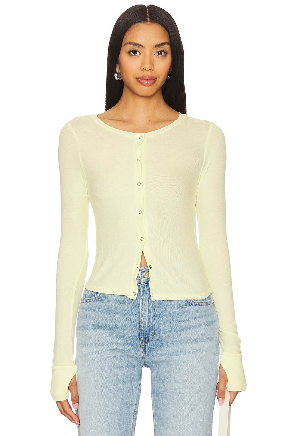 

Vesca футболка на кнопках Michael Lauren, butter yellow