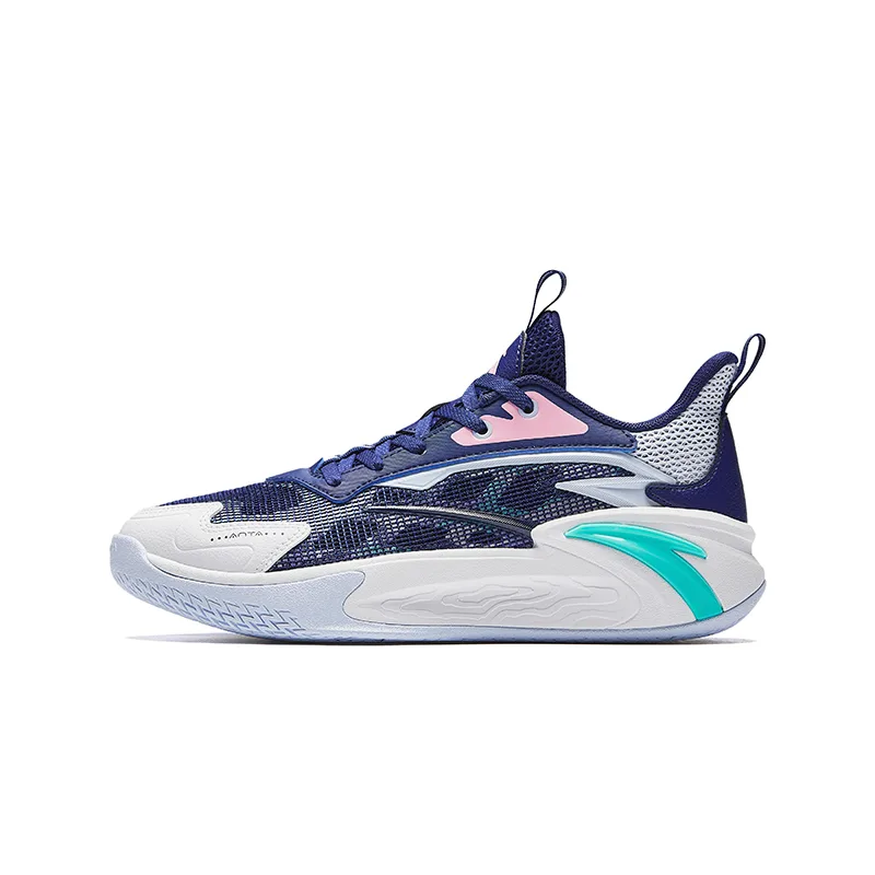 Детские баскетбольные кроссовки unisex polished 1.0 Antakids, Signal Blue/Anta White/Light Blue/Rose Pink