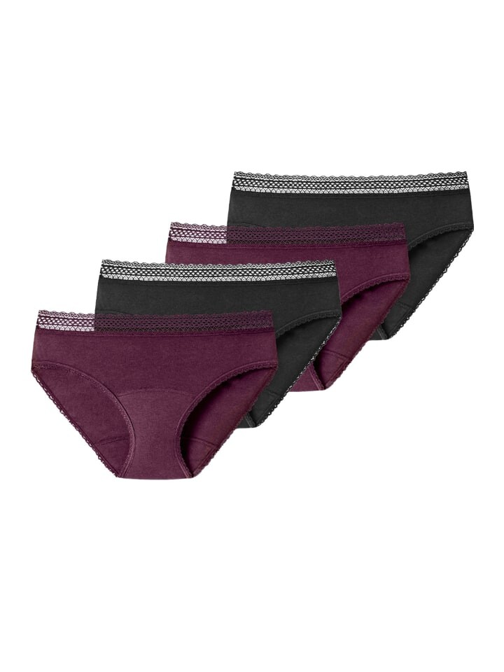 

Трусы Schiesser Perioden Slip Secret Care, цвет schwarz/pflaume