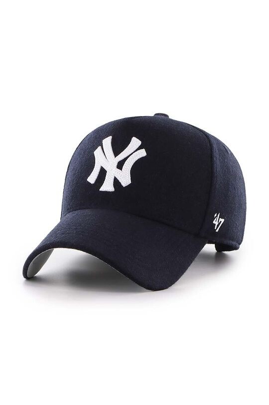 

Бейсболка MLB New York Yankees из смесовой шерсти 47 brand, темно-синий