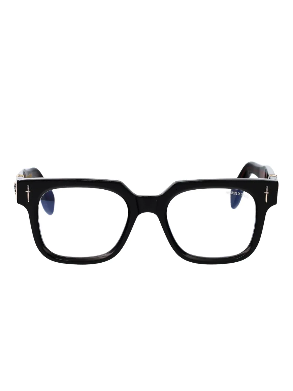 

Прямоугольные очки с украшениями от The Great Frog Cutler & Gross, черный