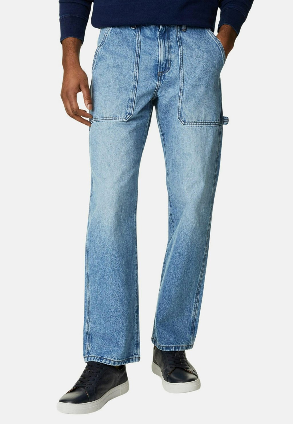 

Джинсы прямого кроя LOOSE FIT CARPENTER Marks & Spencer, светло-голубой