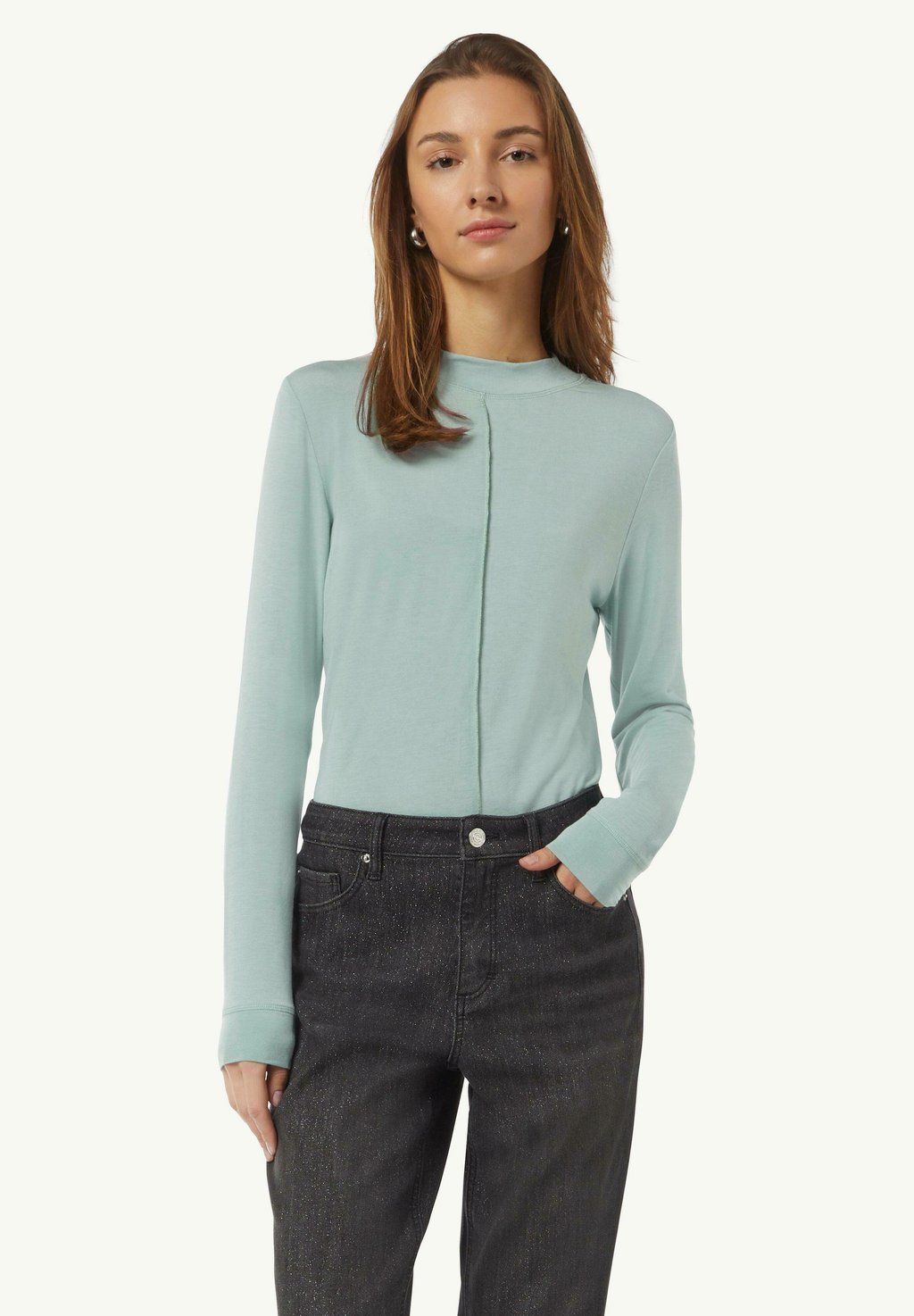 

Топ с длинными рукавами comma casual identity, бирюзовый
