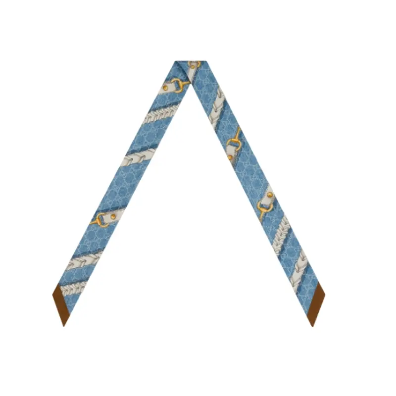 

GUCCI Шёлковый шарф унисекс, Blue