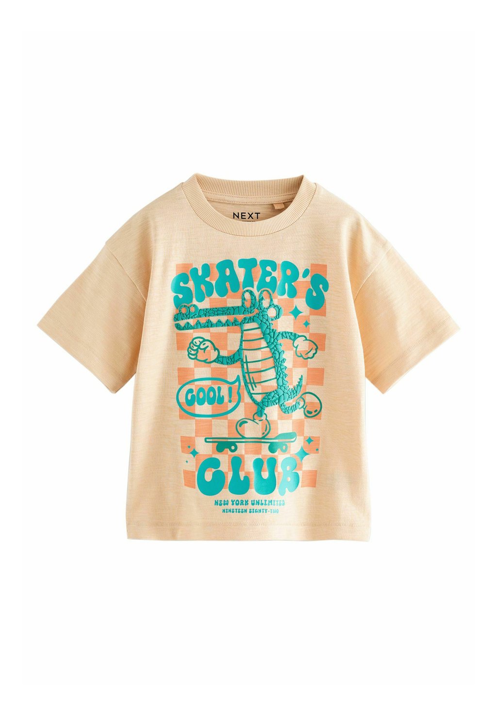 

Футболка с принтом REGULAR FIT SHORT SLEEVE GRAPHIC Next, оранжевый