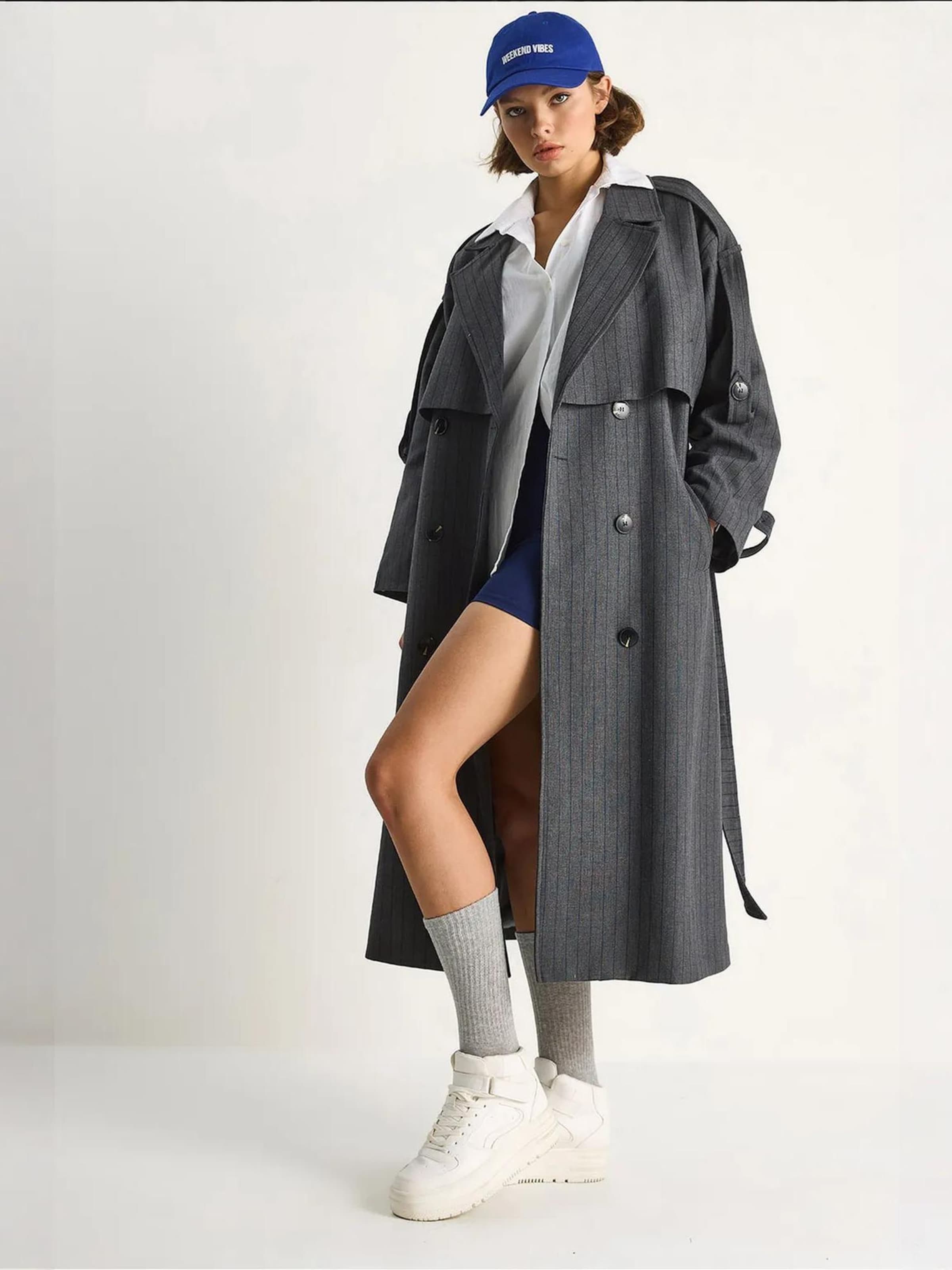 

Bianco Lucci Демисезонное пальто в цвете антрацит