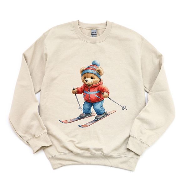 

Свитшот женский с принтом Skiing bear watercolor Simply Sage Market, Dust, Зеленый, Свитшот женский с принтом Skiing bear watercolor Simply Sage Market, Dust