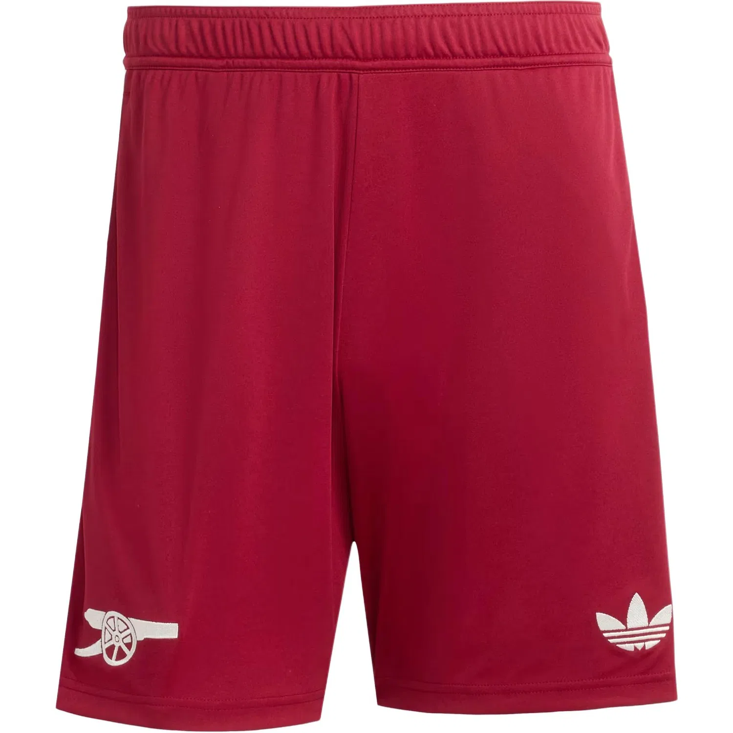 Третьи футбольные шорты Arsenal 25/26 для мужчин Adidas Originals, Team Cole Burgundy Size 2/Cloud White