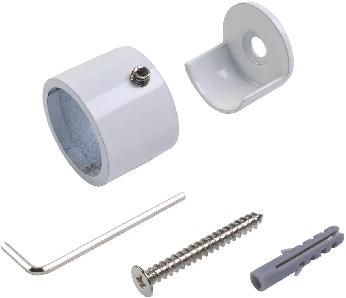 

Настенный кронштейн Liedeco "Power", (1 шт.), для карнизов Ø 20 мм Ø 2 см, белый