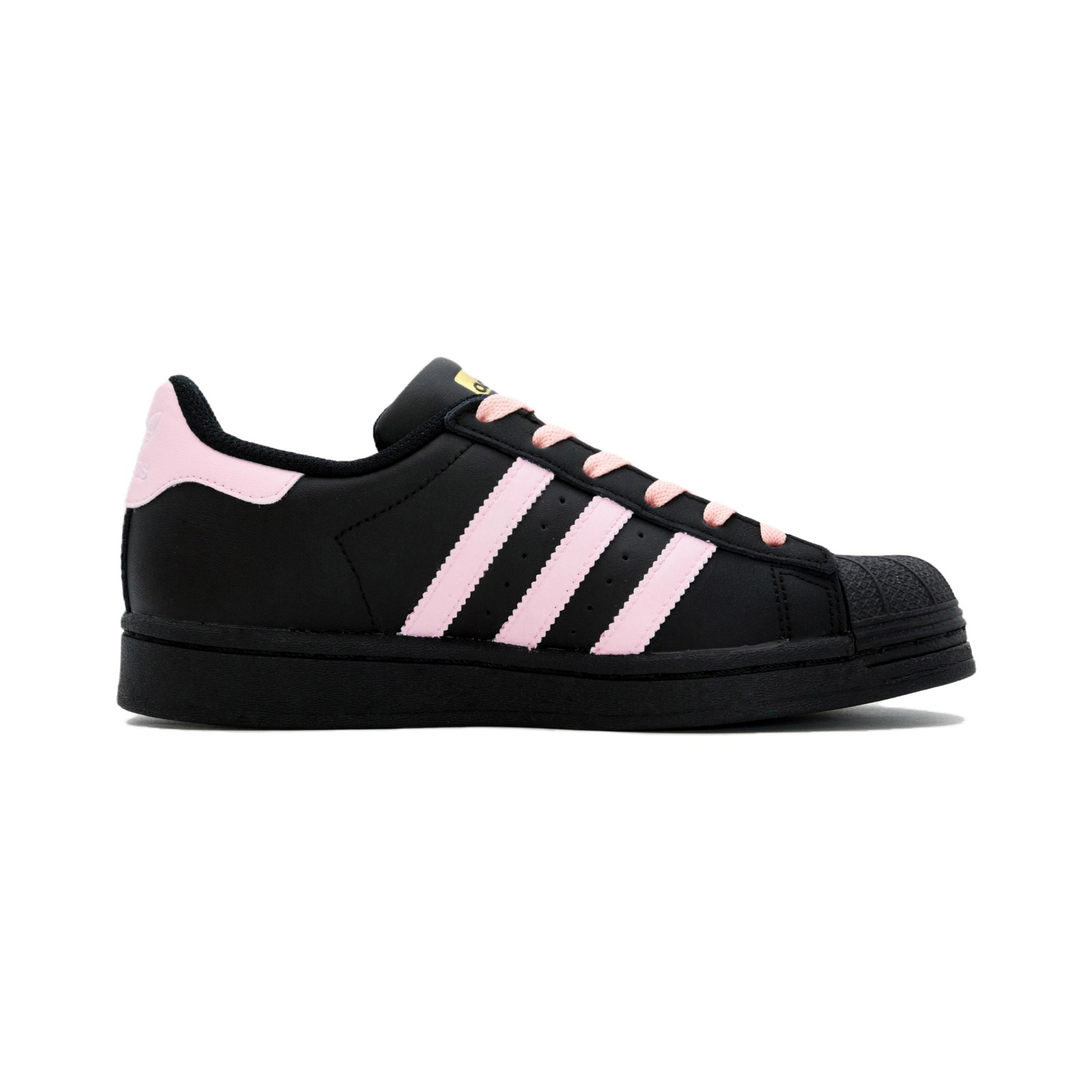 Adidas Кроссовки Originals Superstar Versatile, Trendy, Premium Feel Low top Skateboard Unisex Black Pink — фото 3