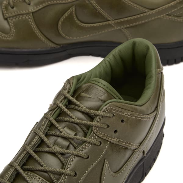 Dunk low retro prm qs кроссовки Nike, army оливковый & черный — фото 3
