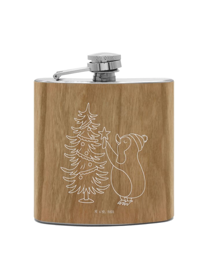 

Mr. & Mrs. Panda Фляжка, пингвин, рождественская елка, ничего не говоря, коричневый