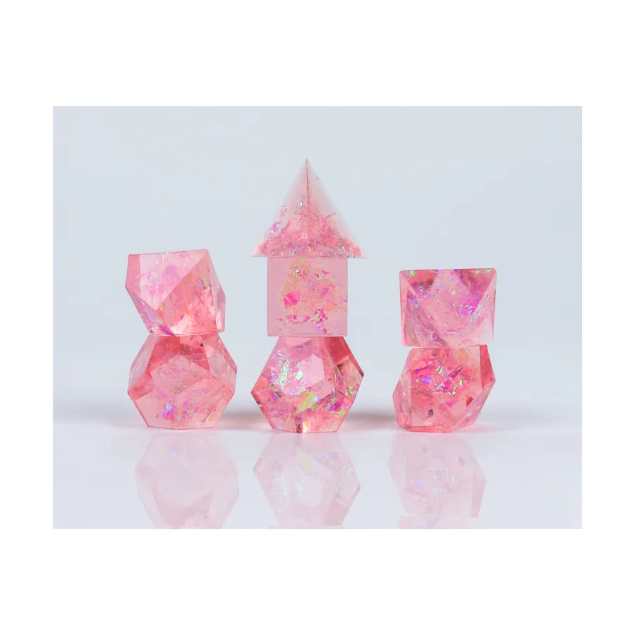 

Набор Poly — плащ и кинжал, розовый (7), RPG Dice Sets