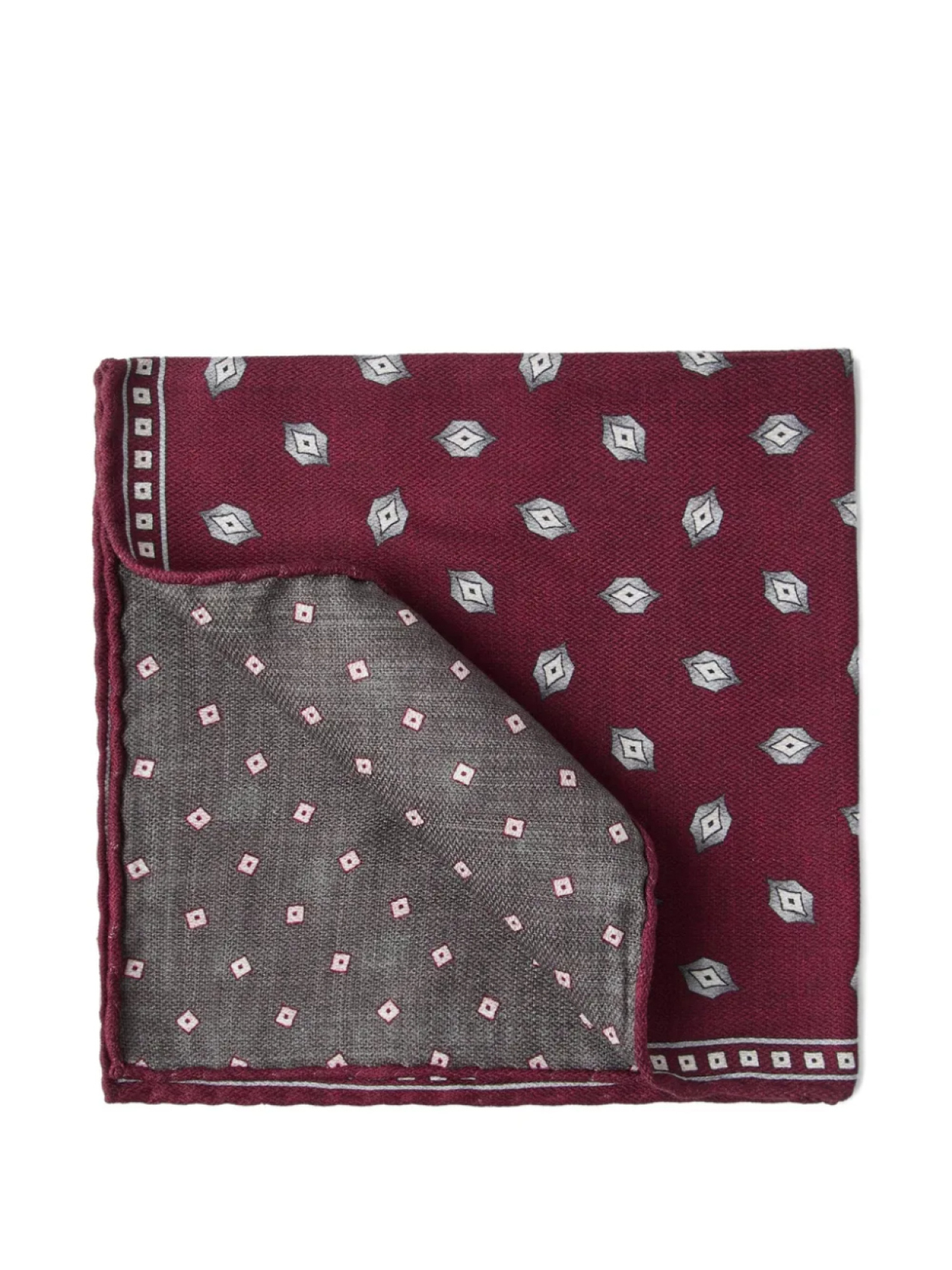 

Brunello Cucinelli шелковый платок-паше, красный