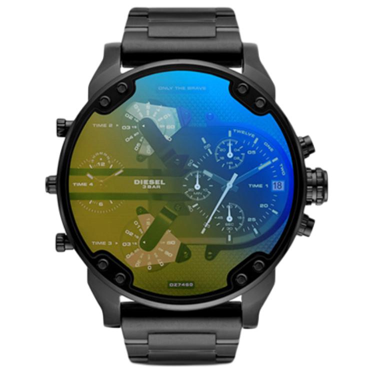 

DIESEL Armor Series наручные часы, кварцевый механизм, стальной ремешок, 57 мм, черный циферблат, мужские часы