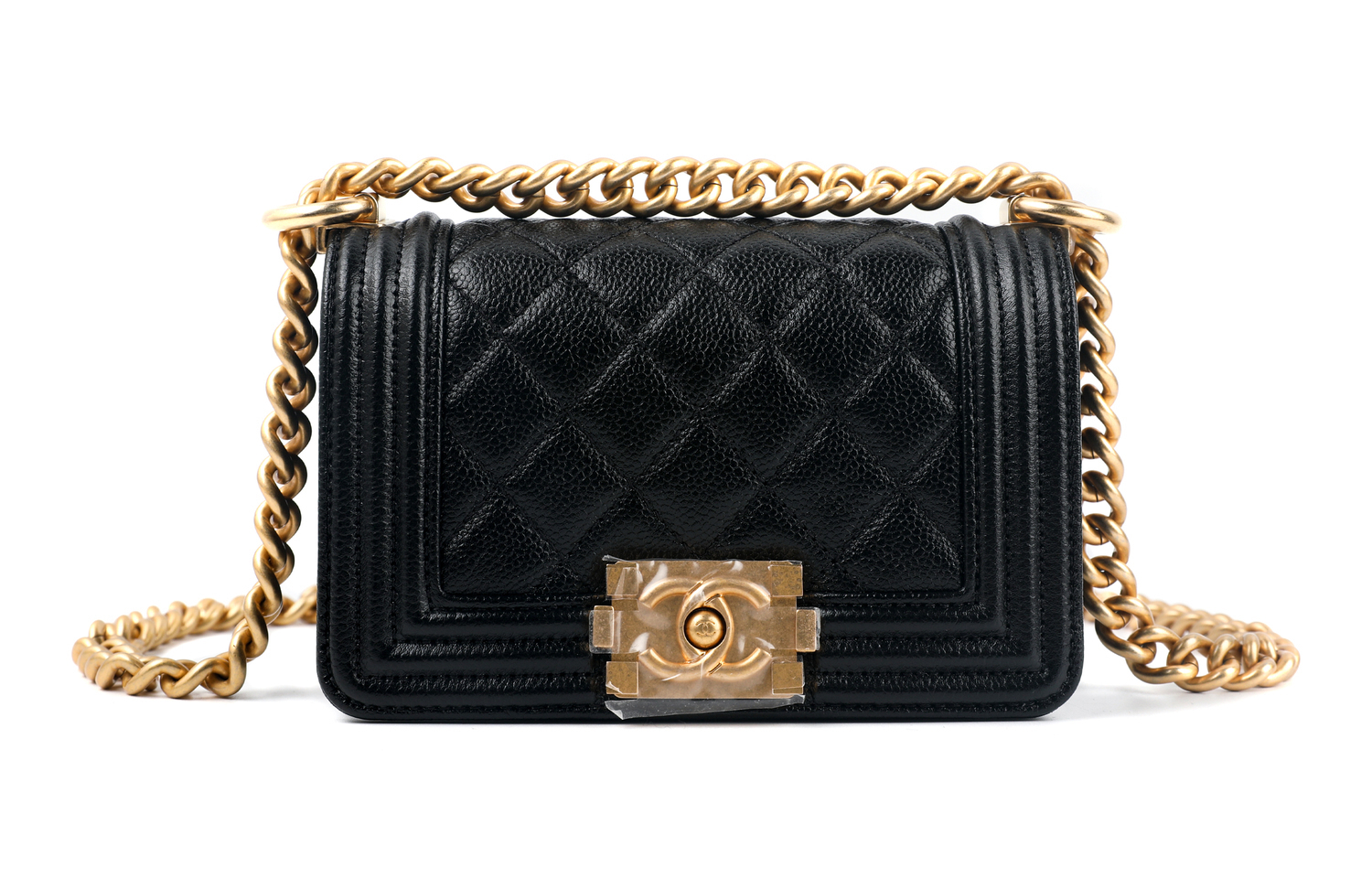 CHANEL Сумка-кроссбодди мини из телячьей кожи с зернёным тиснением — фото 2