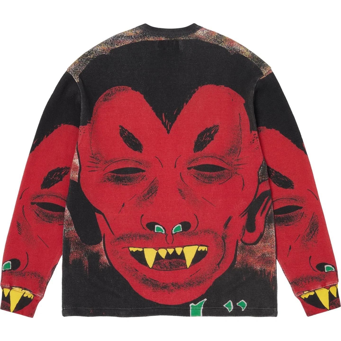 Футболка Supreme x Mike Kelley Thermal T Shirt красная — фото 3