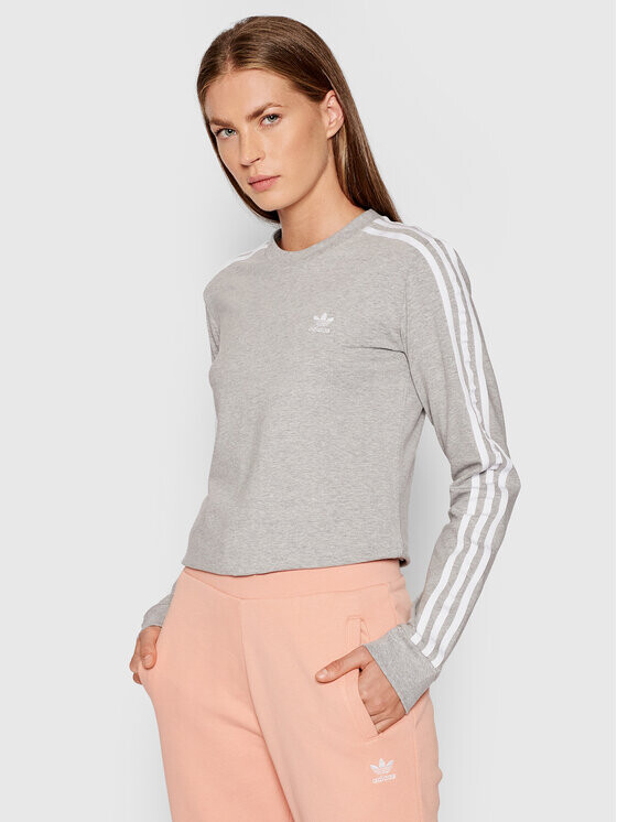 

Блузка стандартного кроя Adidas, серый