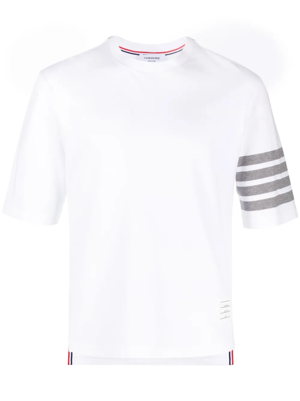 

Футболка с принтом 4-Bar Stripe 2003 THOM BROWNE, белый