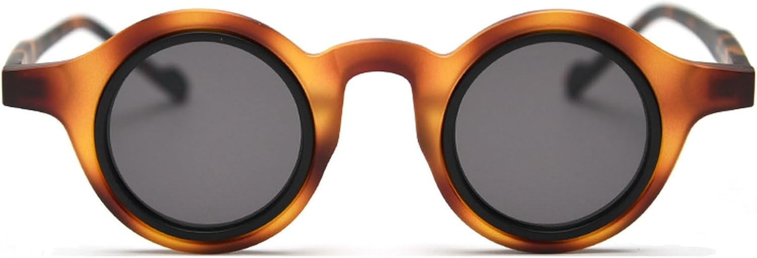 

Ретро маленькие круглые солнцезащитные очки для женщин и мужчин, модные женские солнцезащитные очки с леопардовым принтом, защита от УФ-излучения UV400, мужские трендовые панк-солнцезащитные очки mincl, Yellow Leopard