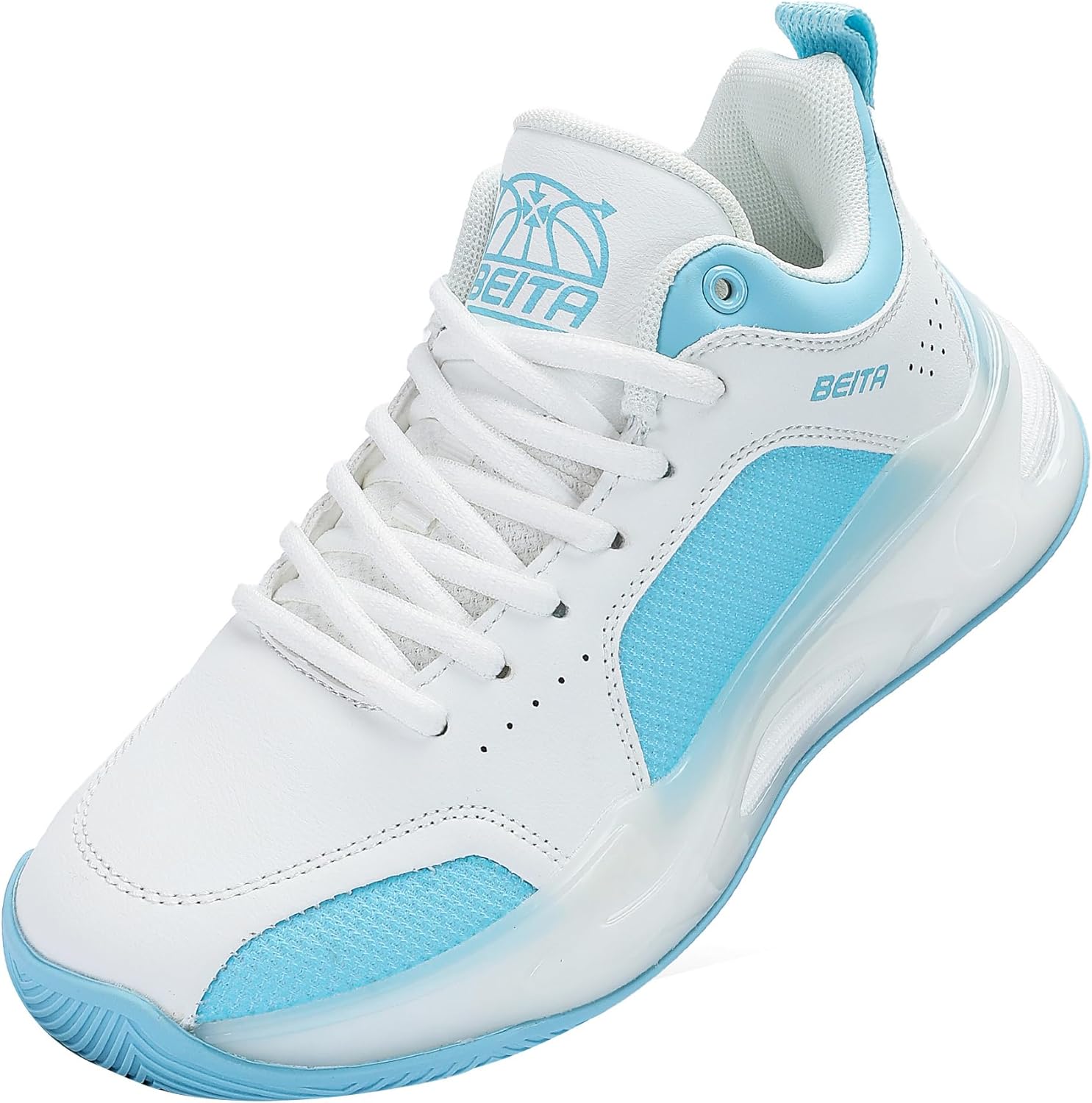 

Женские баскетбольные кроссовки BEITA Спортивная обувь Модные кеды Нескользящие Износостойкие, белый/синий