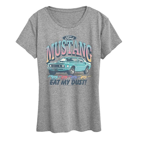 

Футболка с принтом Women's ford mustang eat my dust! Licensed Character, Heather Gray, Бежевый, Футболка с принтом Women's ford mustang eat my dust! Licensed Character, Heather Gray