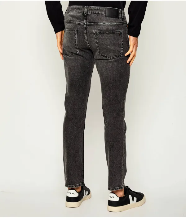 Джинсы делавэр бо Skinny fit Boss Orange, серый — фото 4