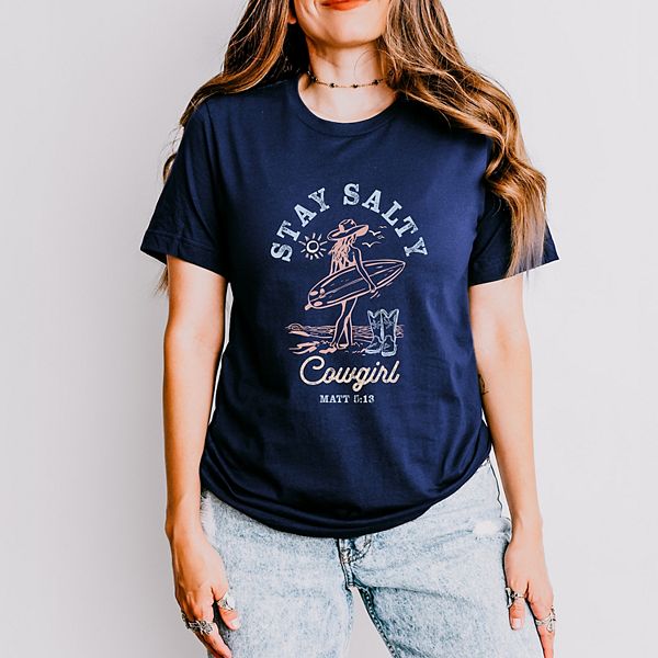 

Футболка Stay Salty Cowgirl с коротким рукавом Simply Sage Market, Зеленый, Футболка Stay Salty Cowgirl с коротким рукавом Simply Sage Market