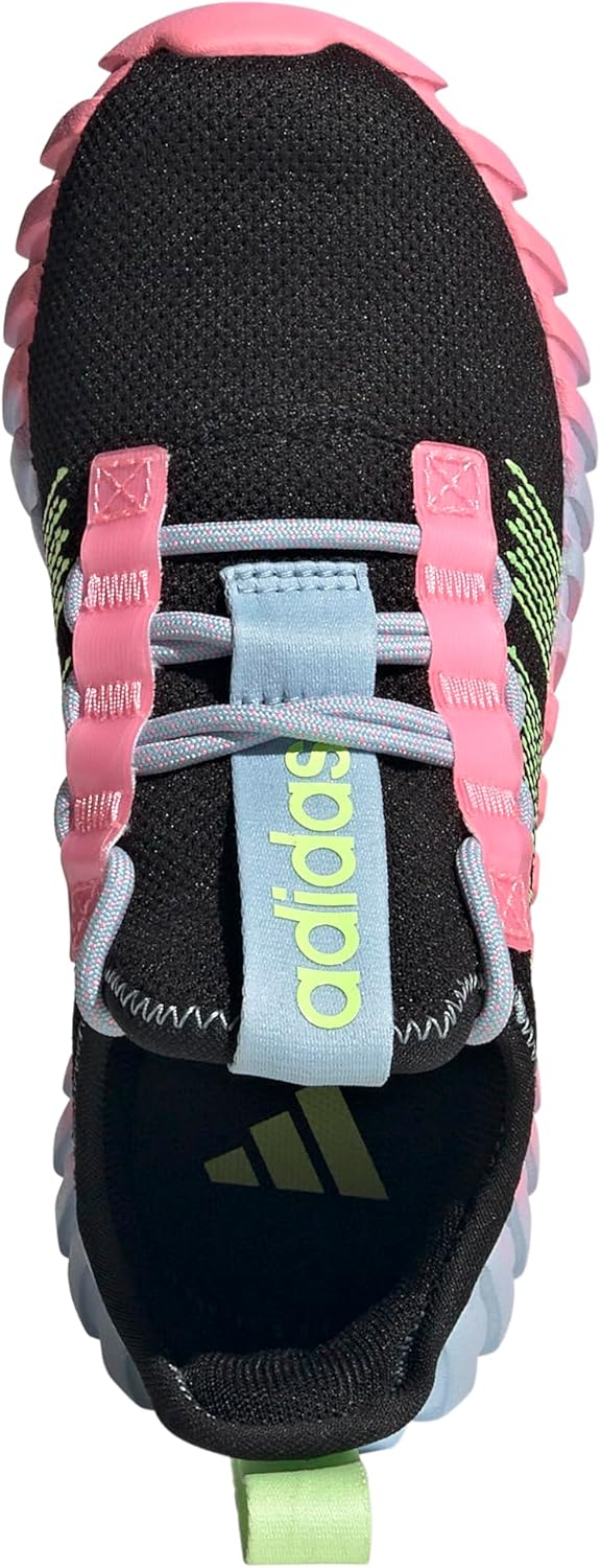 Детские кроссовки Adidas Kaptir Flow (унисекс), черный/желтый — фото 4