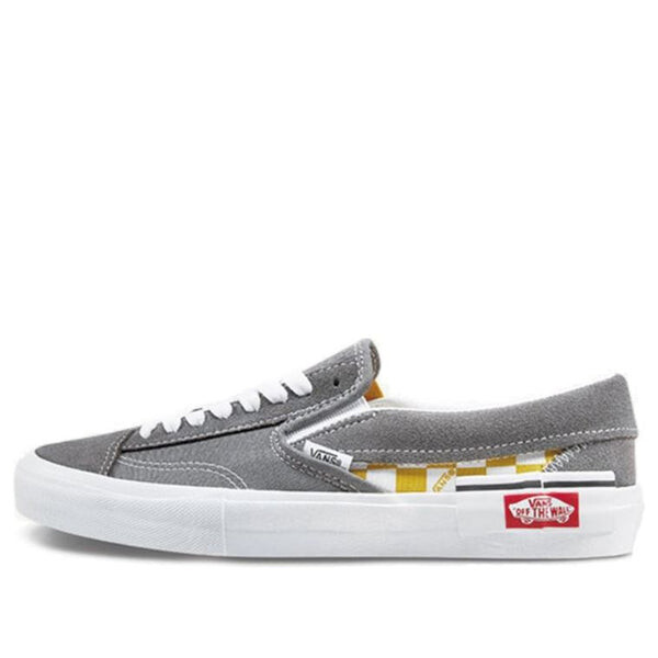 

Кроссовки Vans Slip-On CAP 'Checkerboard - Pewter Mango Mojito', серый