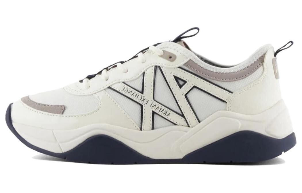 

Кроссовки ARMANI EXCHANGE Logo-embossed Chunky Sneakers, черный/белый