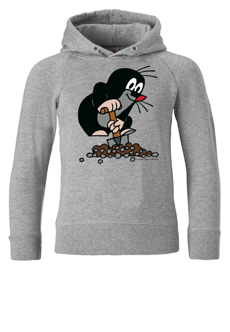 

Толстовка Logoshirt Kapuzen Der kleine Maulwurf, цвет grau meliert