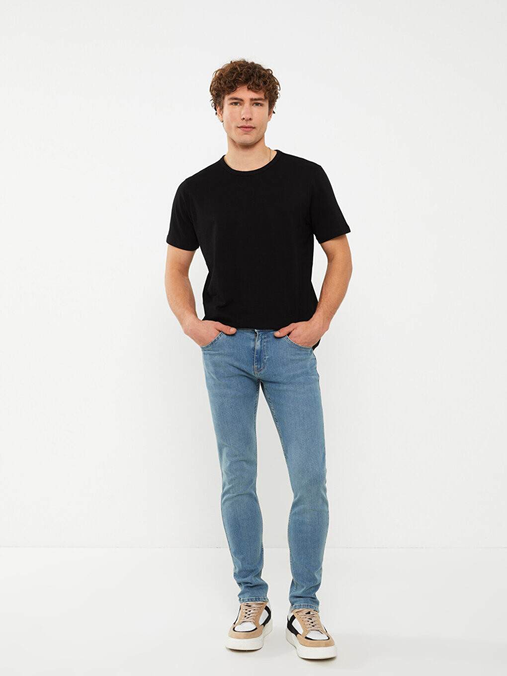 

Мужские джинсовые брюки скинни 760 LCW Jeans, открытое индиго родео