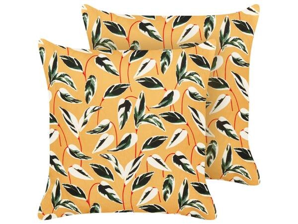 

Подушка Beliani 2 шт TAGGIA, 45x45x45 см цвет grün/multicolor/weiß/gelb
