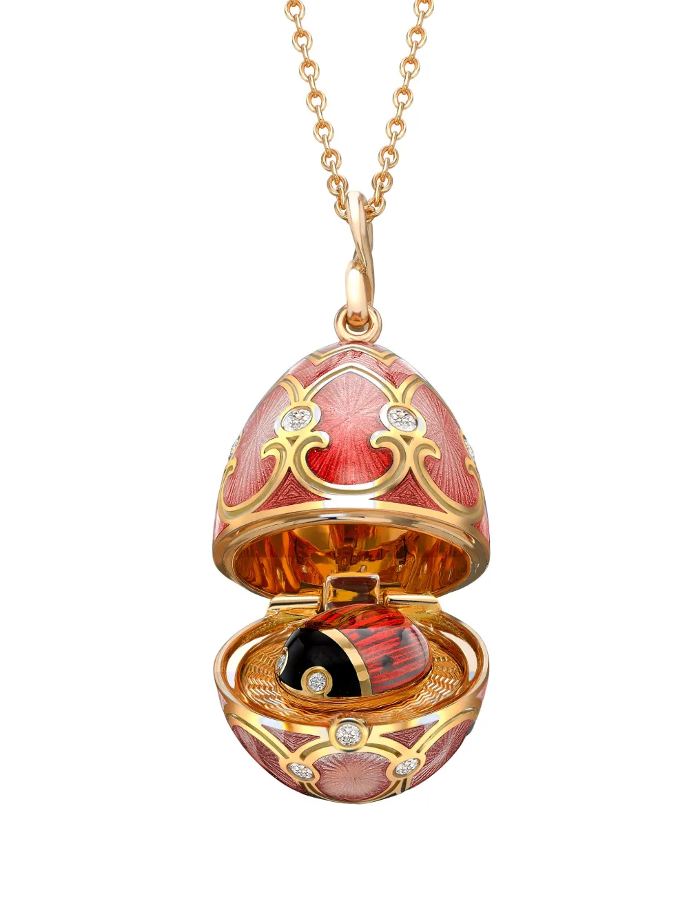 

Колье Heritage Ladybird Surprise с бриллиантами FABERGÉ, красный