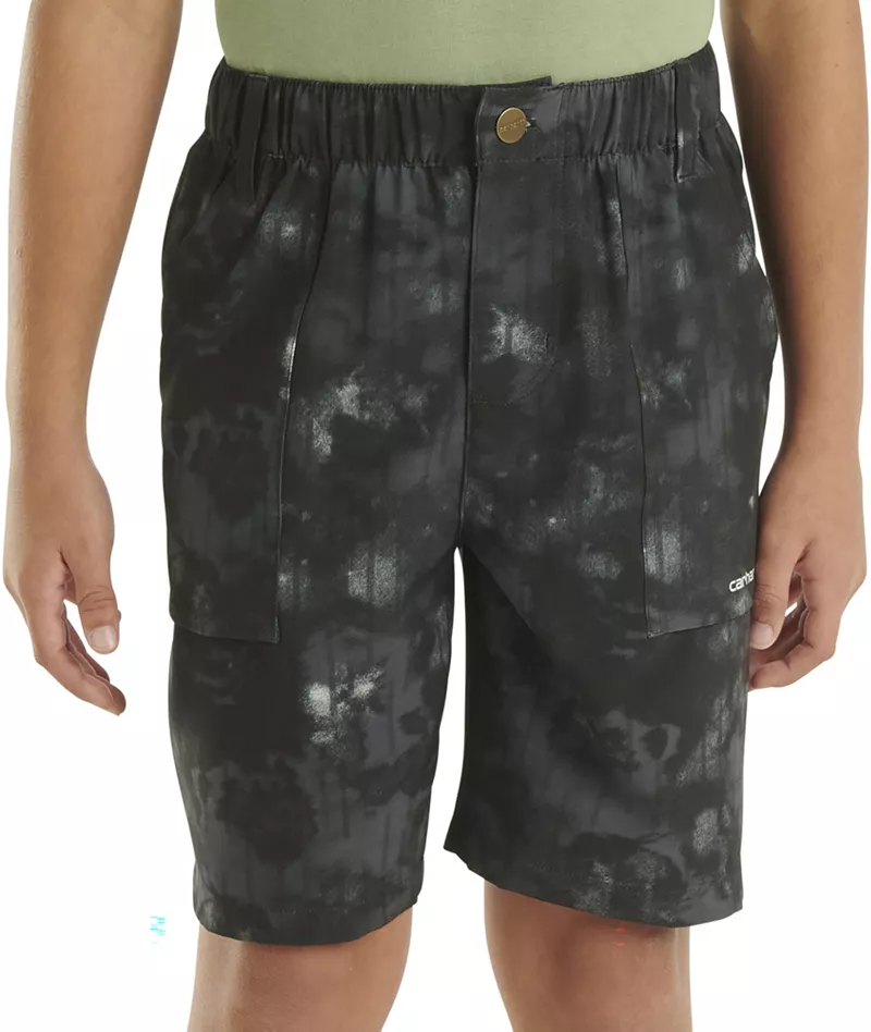 

Легкие шорты Carhartt для мальчиков с эластичным поясом, цвет Caviar Black