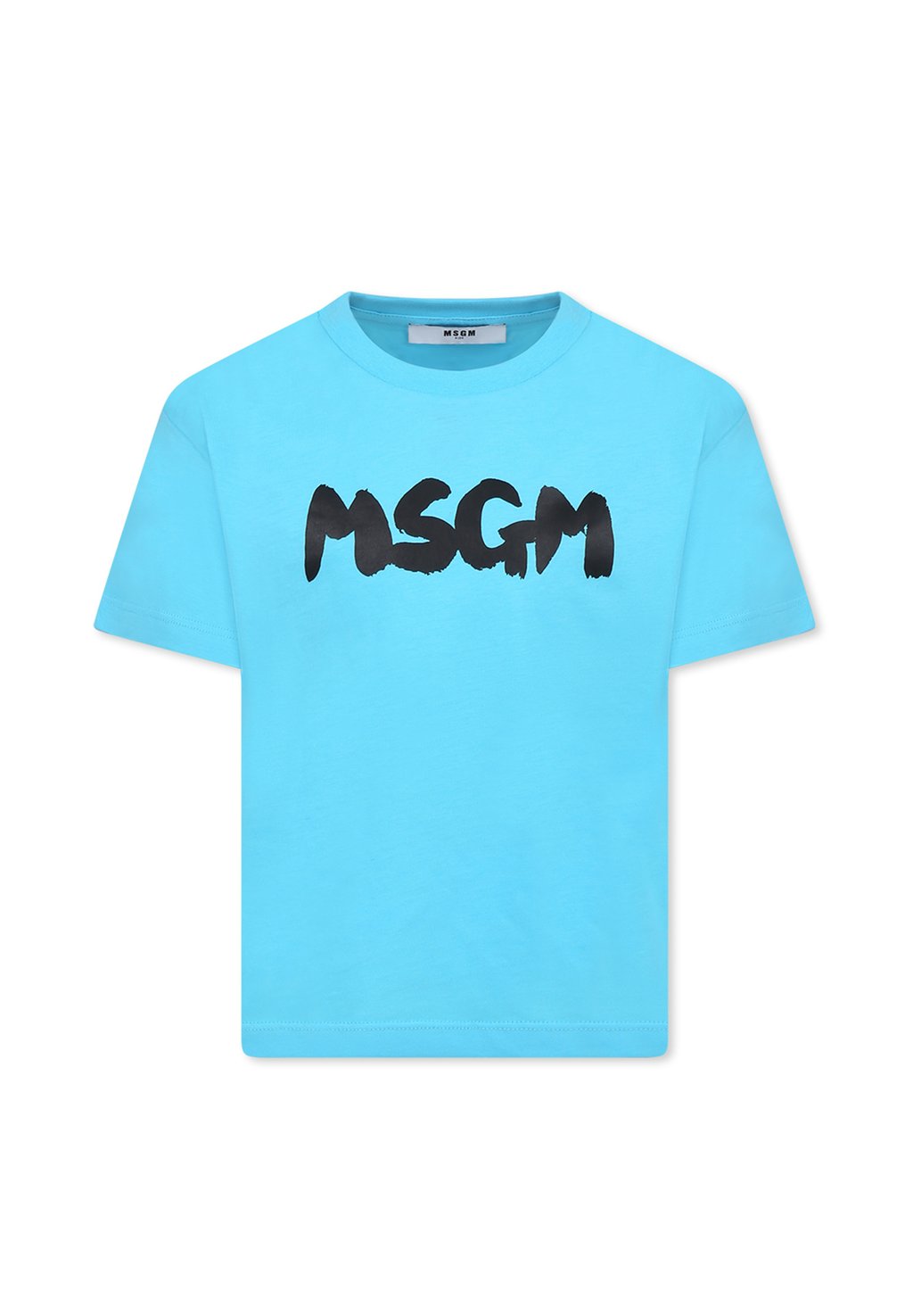 

Футболка с принтом A MANICA CORTA MSGM, светло-голубой
