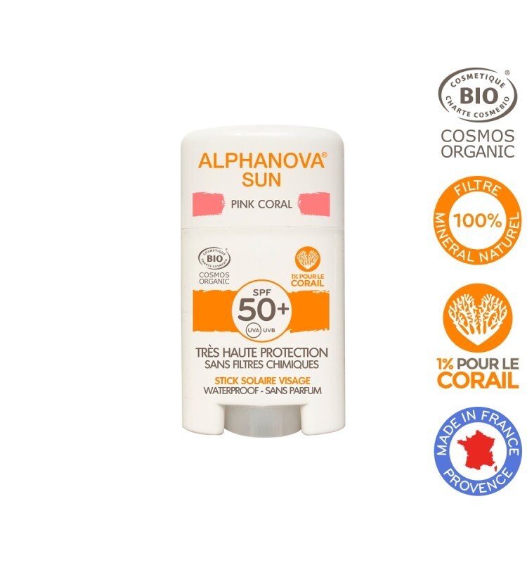 

Alphanova, Sun, солнцезащитный стик Розовый Коралл, SPF 50+, 12 г