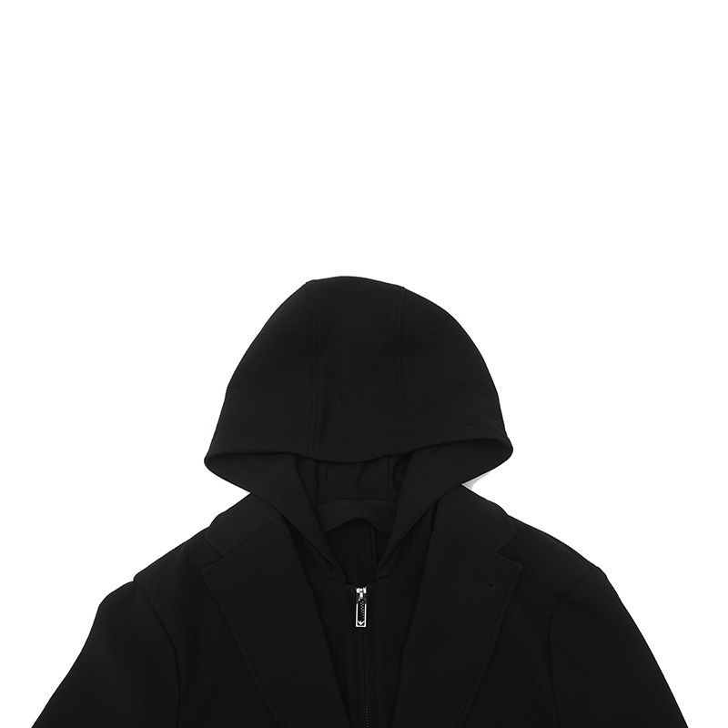 EMPORIO ARMANI Мужской черный пиджак для делового костюма, Black — фото 4