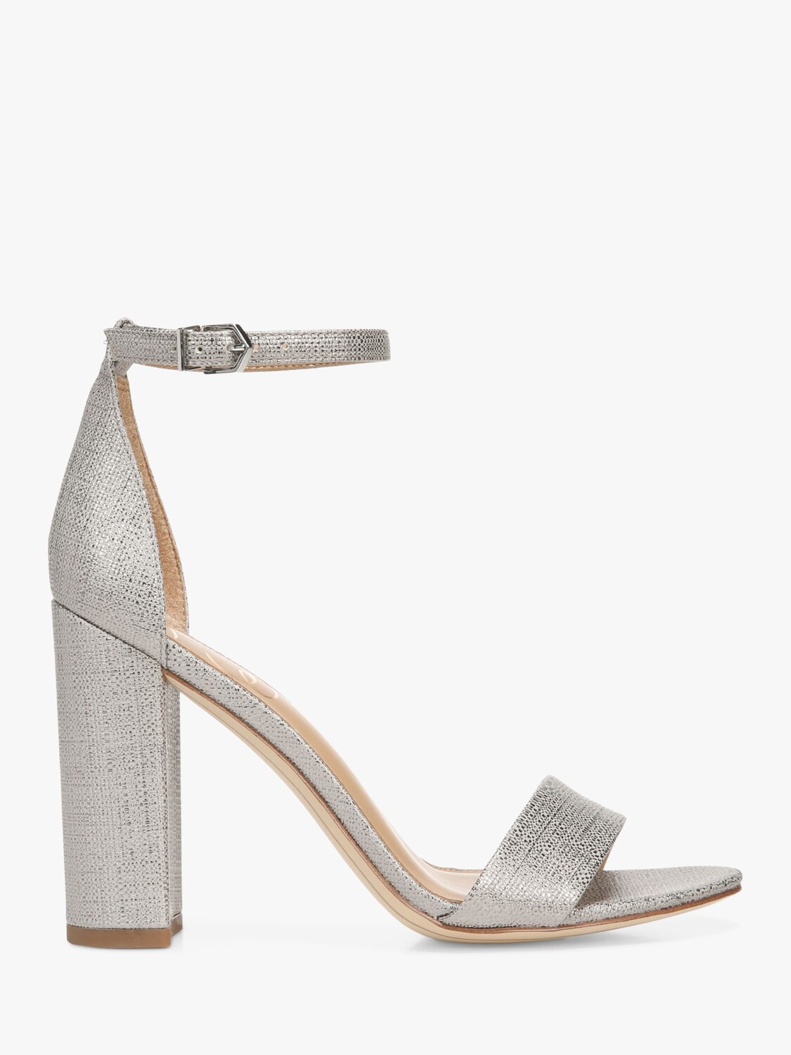 

Сандалии Yaro на каблуке Sam Edelman, оловянный металлик