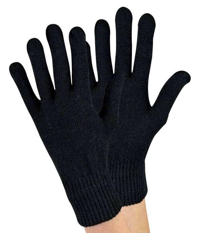 

Женские вязаные перчатки из термошерсти Magic для холодной погоды Sock Snob, черный