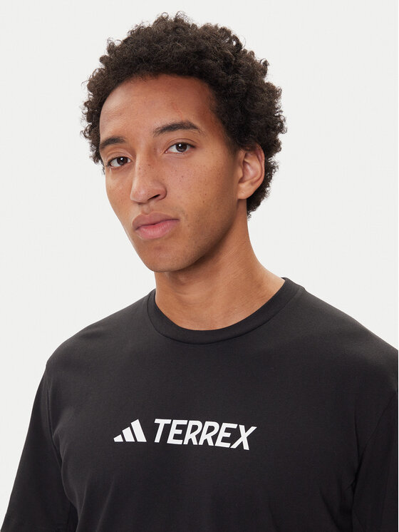 Футболка regular fit Terrex Classic Logo JF9143 Adidas, чёрный — фото 4