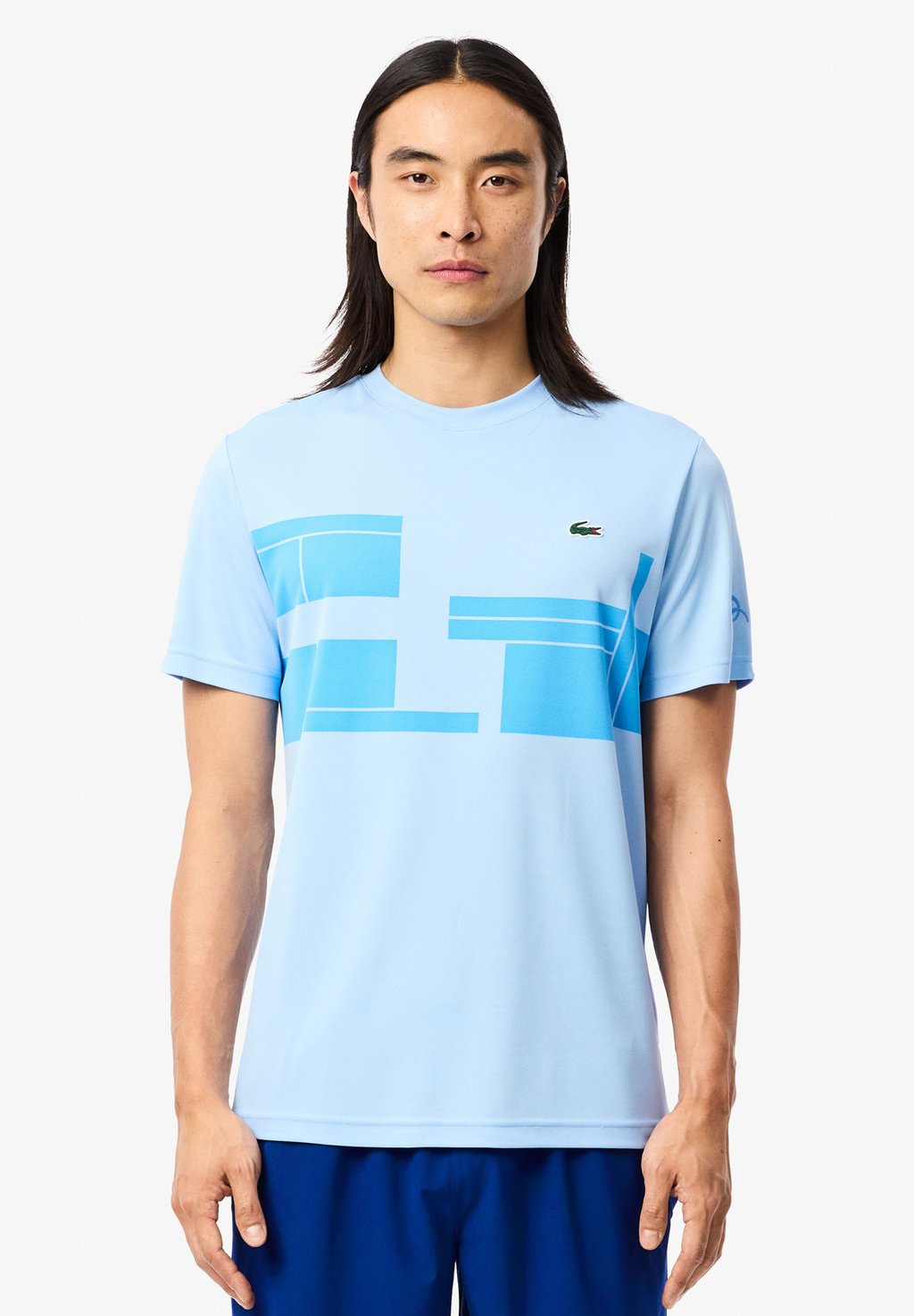 

Футболка с принтом Lacoste Sport, синий
