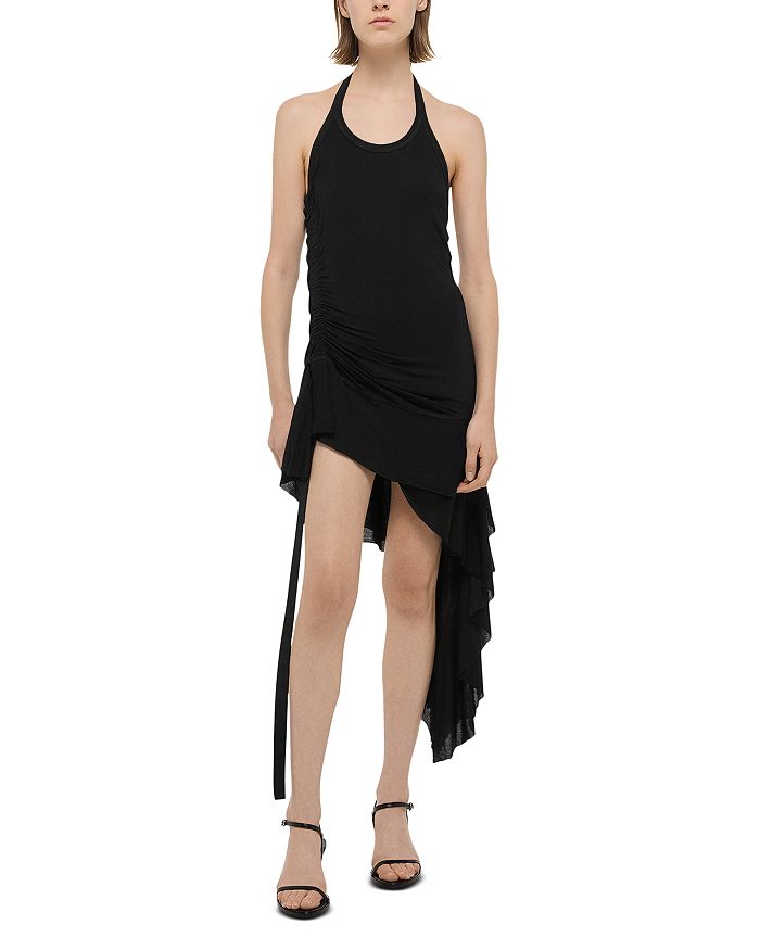 

Асимметричное платье Wind Helmut Lang, черный