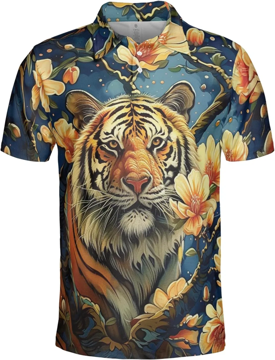 Футболка поло Tiger Big Cat, короткий рукав, Regular Fit, Tiger_14