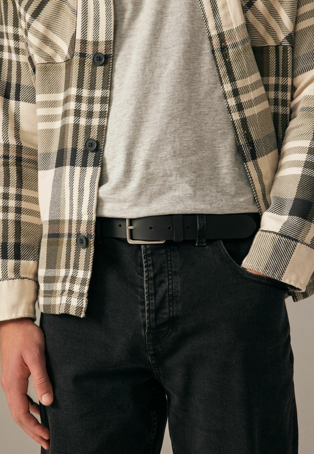 

Ремень BURNISHED REGULAR FIT Next, черный